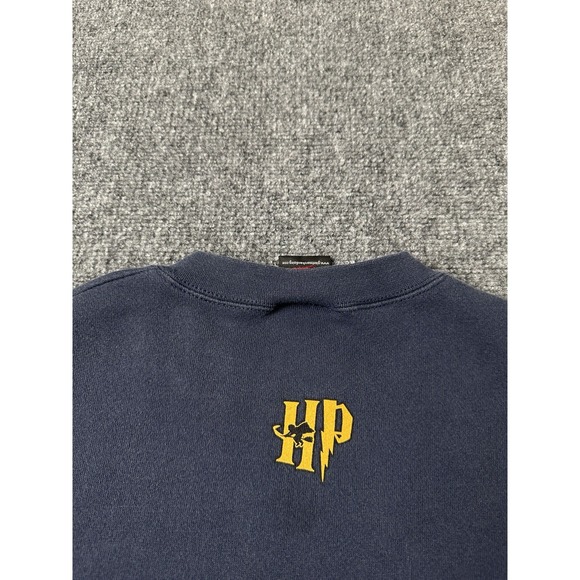 Mens Crewneck Giant Hogwarts Harry Potter Blue Sweatshirt 2000s, Size L - Picture 4 of 9